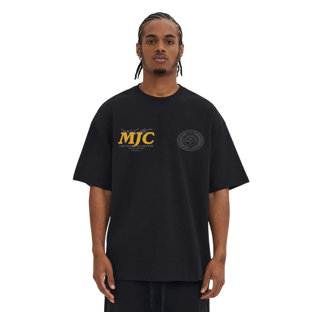 ATLAS T-SHIRT BLACK/GOLDEN